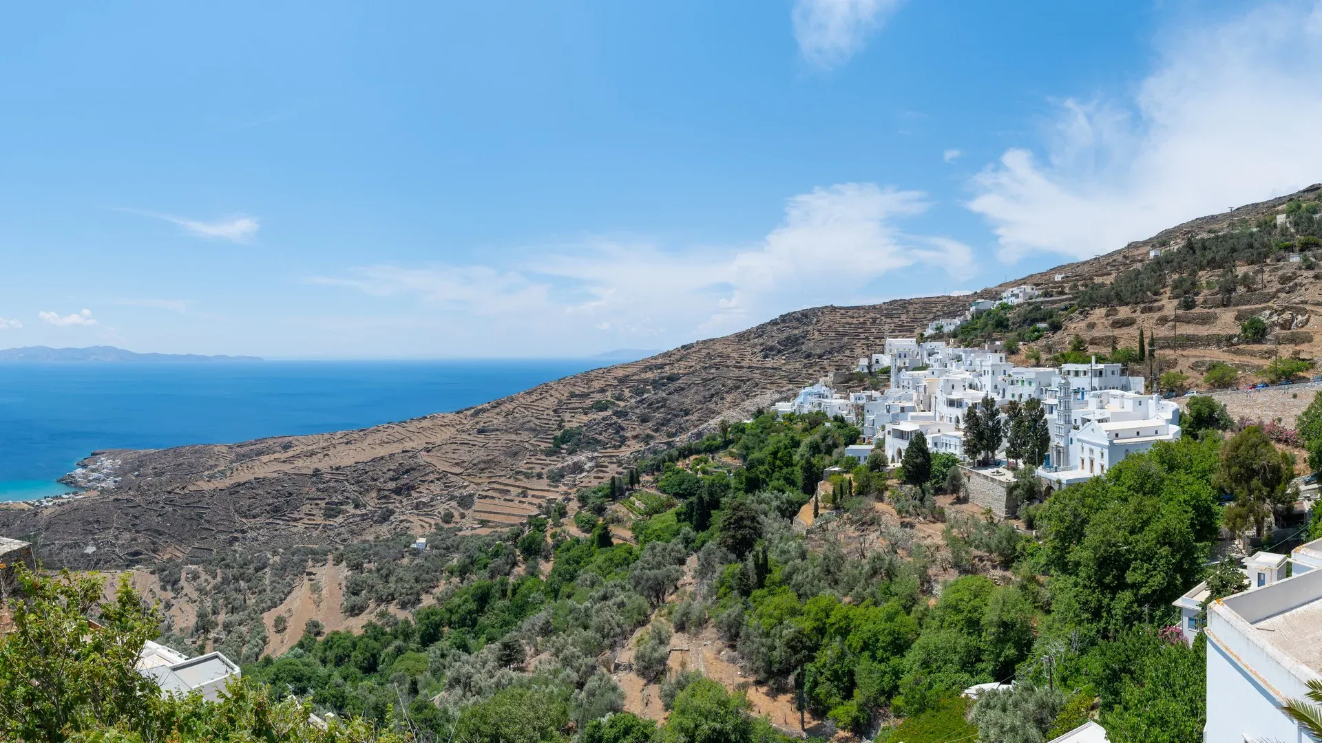 Kardiani: The verdant village of Tinos with the enchanting view